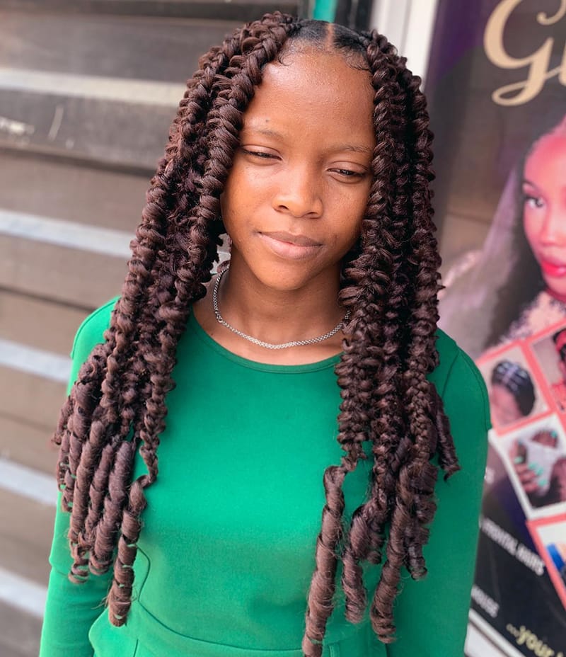 Back-Length Butterfly Braids