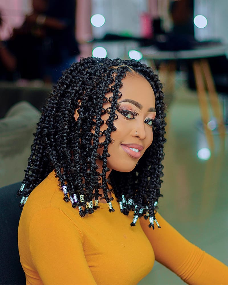 Face Framing Butterfly Braids