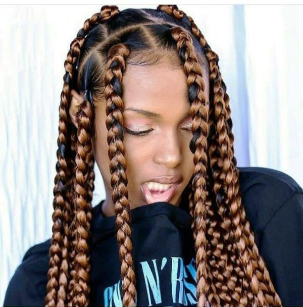 Easy Box Braids For Busy Dark Women Poetic Justice Braids