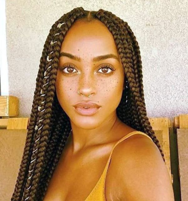 Braids with CrissCross Hair Guarder