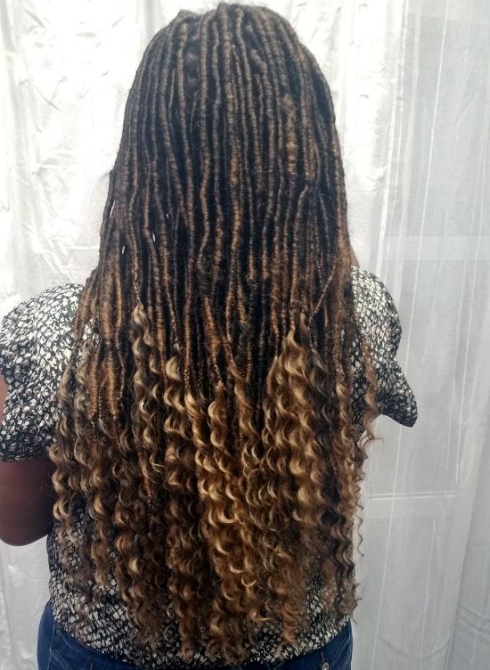 Goddess Faux Locs Hairstyles