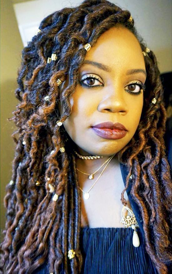 Goddess Faux Locs Hairstyles