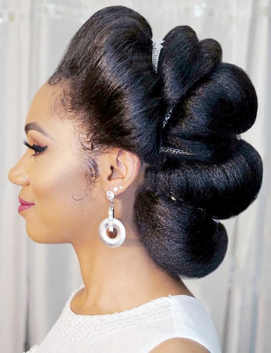Black Wedding Hairstyles | Killer Wedding Hair Ideas for You - Curly Craze