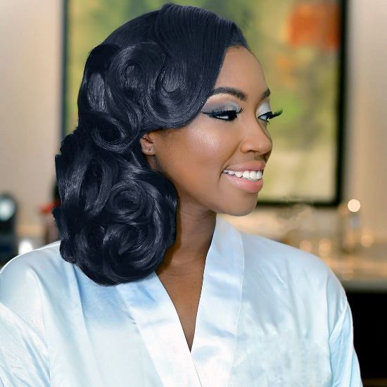 Pin Curl Updo