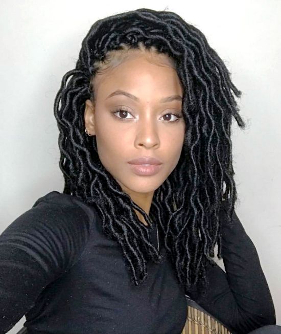 Bob Shaped faux Locs