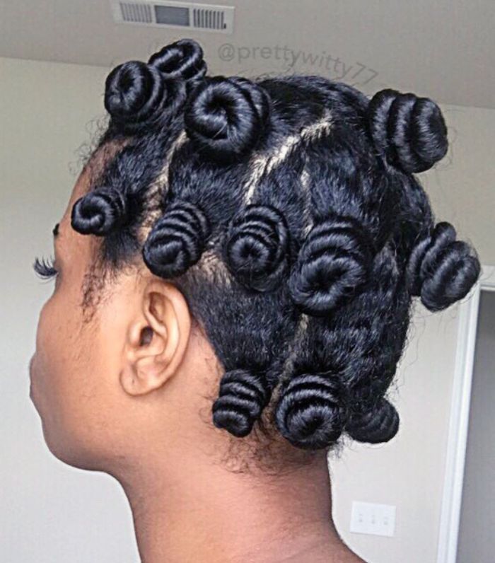 Bantu Knots Hairstyles for African American Black Women