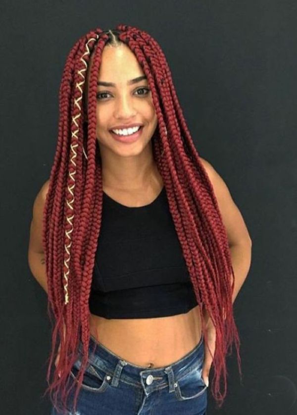 Criss-Cross Box Braids