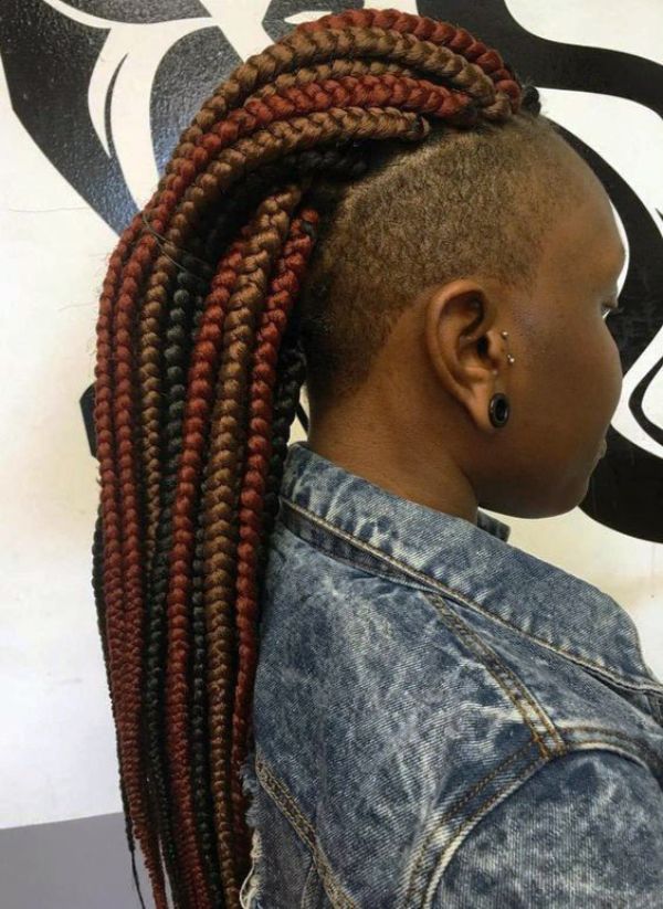 Box Braids Mohawk