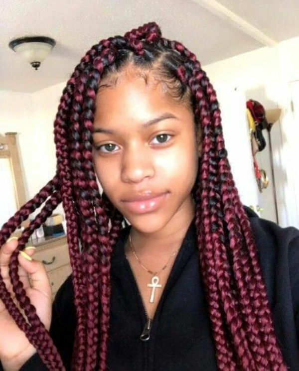 Highlighted Box Braids