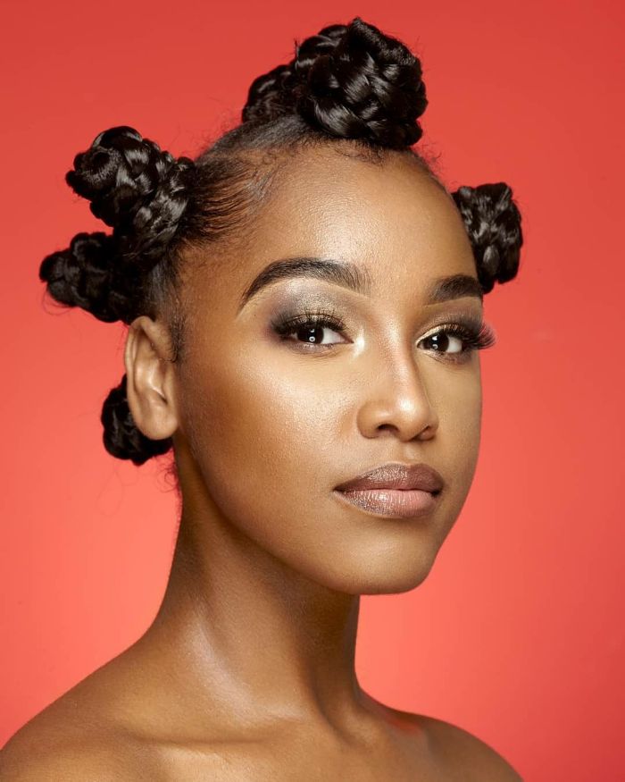 Bantu Knots Hairstyles for African American Black Women