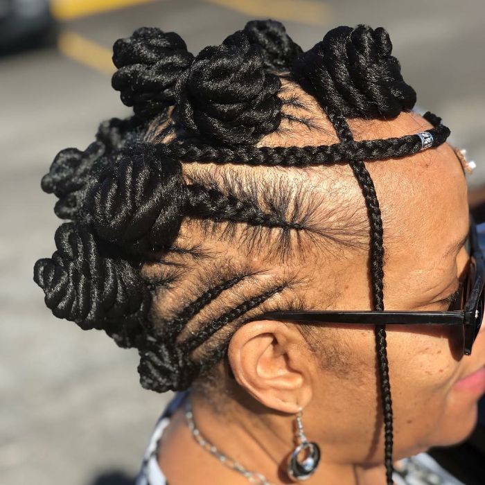 Bantu Knots Hairstyles for African American Black Women