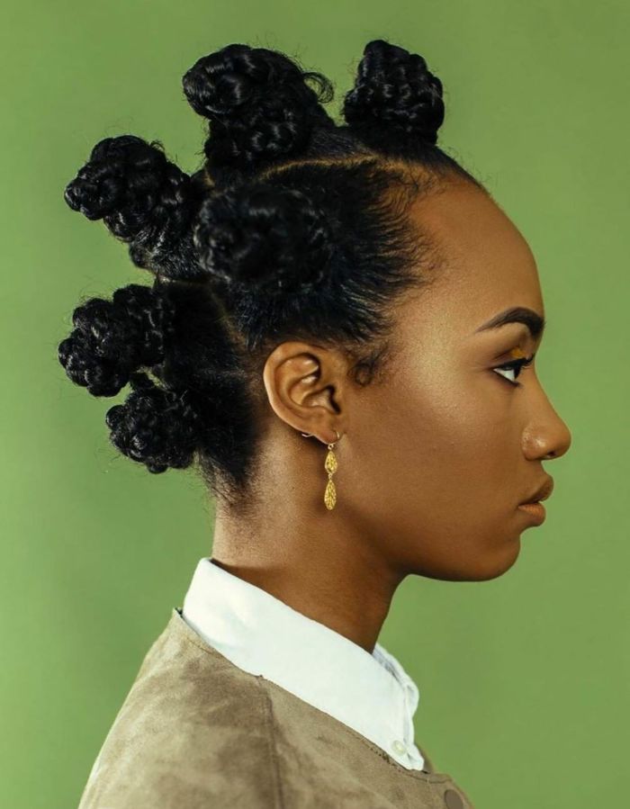 Bantu Knots Hairstyles for African American Black Women