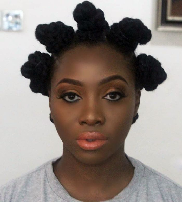 Bantu Knots Hairstyles for African American Black Women