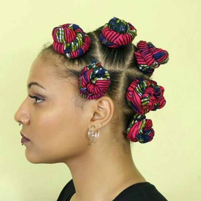 Bantu Knots Hairstyles for African American Black Women