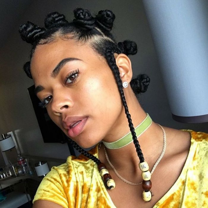 Bantu Knots Hairstyles for African American Black Women