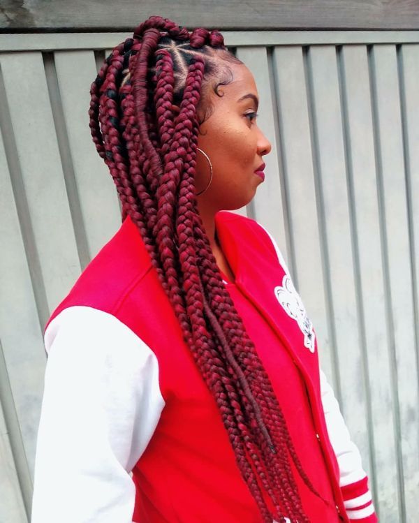 Triangle Box Braids