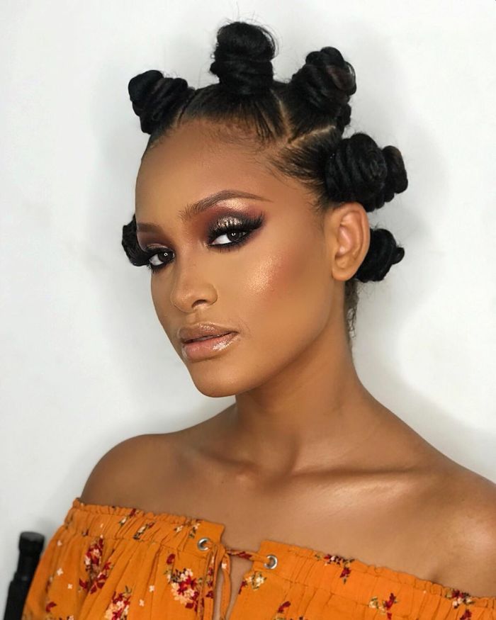 Bantu Knots Hairstyles for African American Black Women