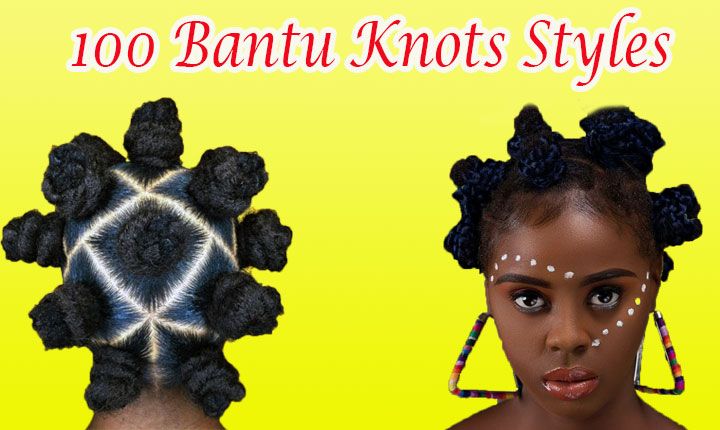 Image of Short curls with side Bantu knots hairstyle for short hair indian