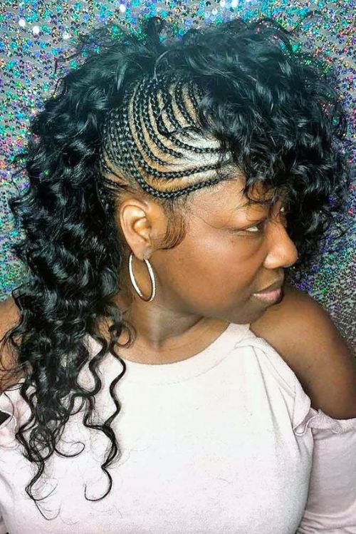 Side Cornrows Braids