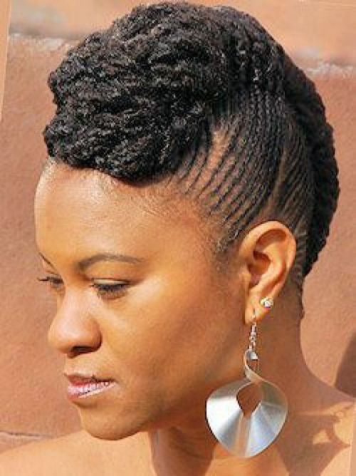 Side Braids Mohawk