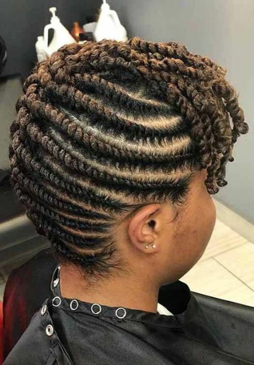 Twisted Side Braids