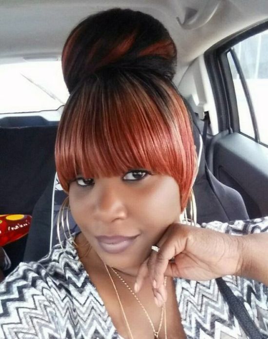 Sew in High Bun