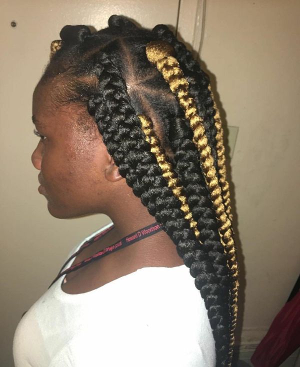 Highlighted Box Braids