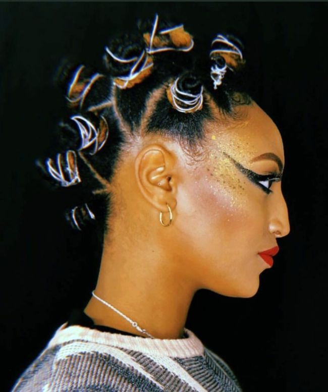 Blonde Bantu Knots