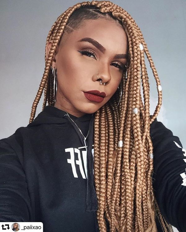 Box Braids Mohawk