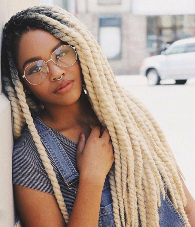 Blonde Twisted Braids