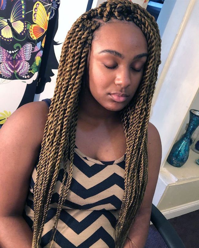 Blonde Twisted Braids