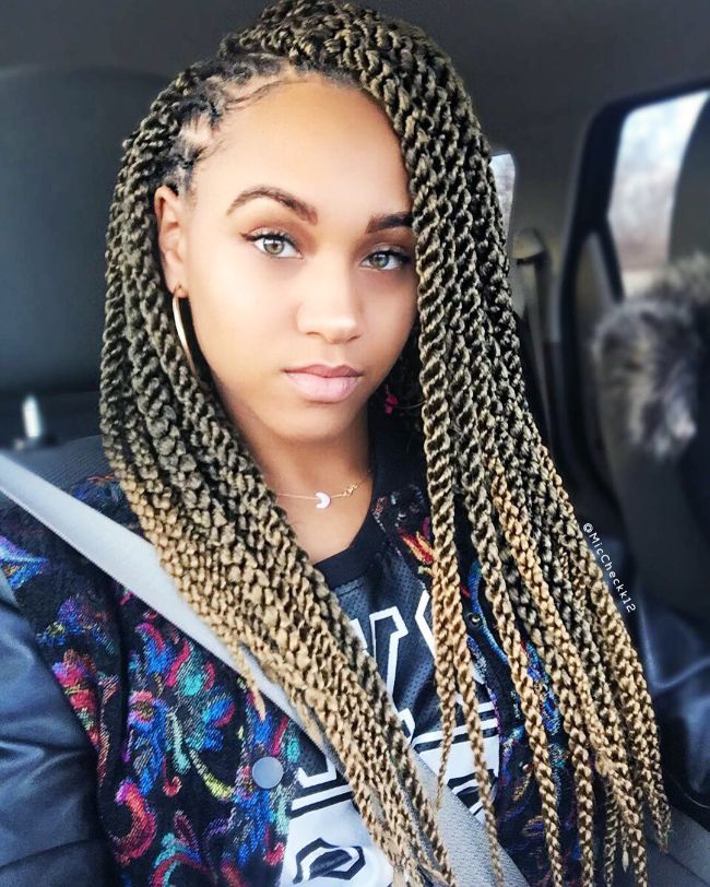 Blonde Twisted Braids