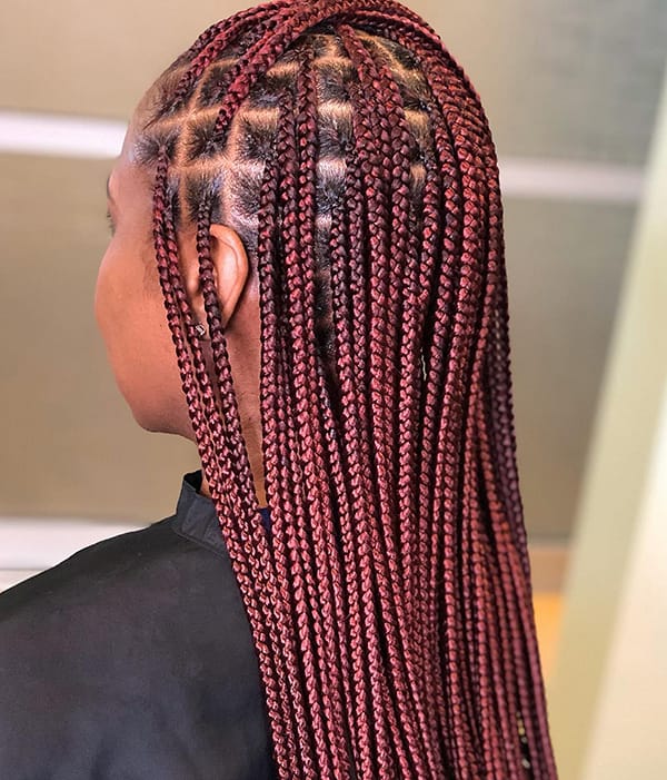 Medium Knotless Box Braids