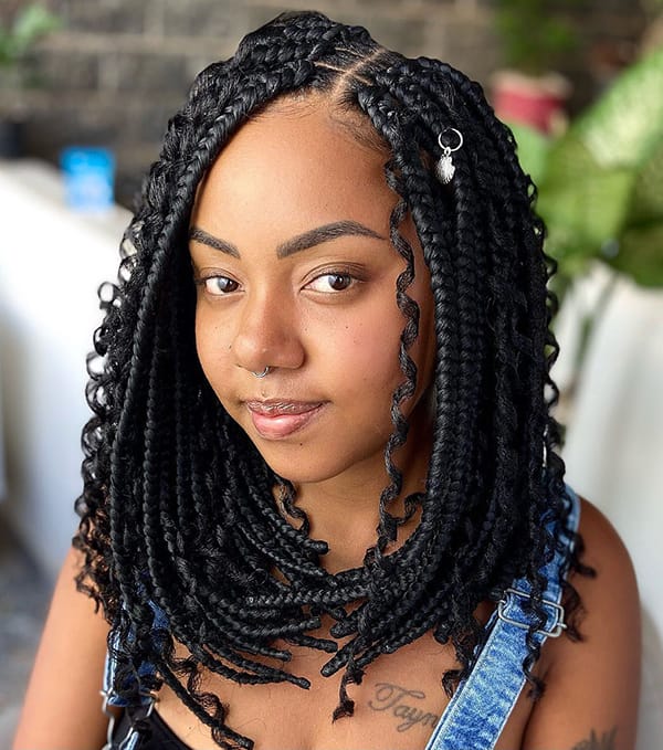 Medium Goddess, Boho or Bohemian Braids