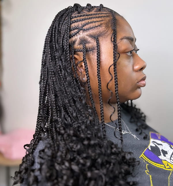 Shoulder Length Box Braids