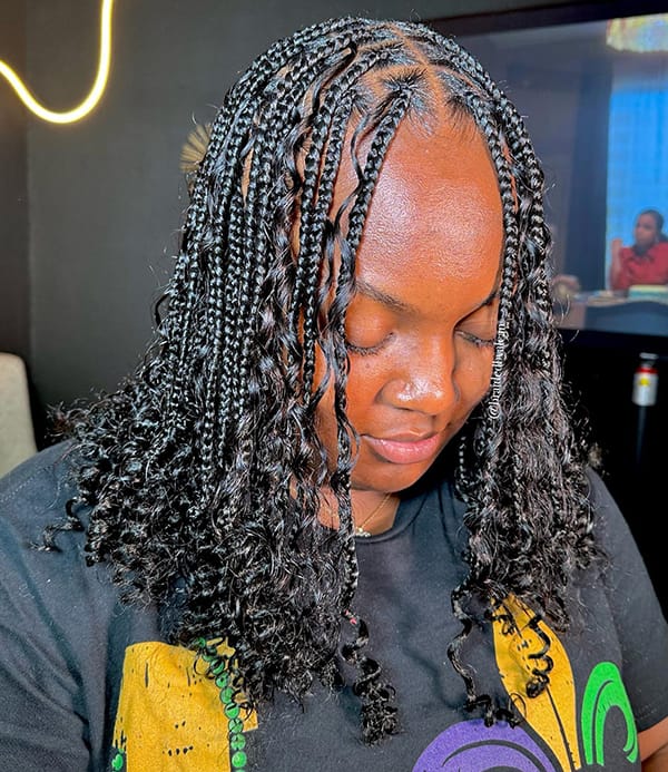 Shoulder Length Box Braids