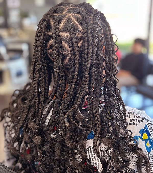 Triangular Box Braids