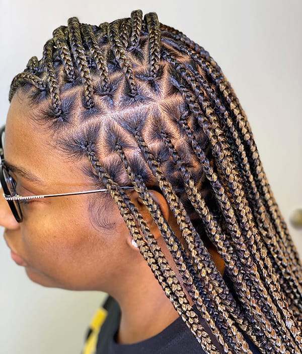 Triangular Box Braids