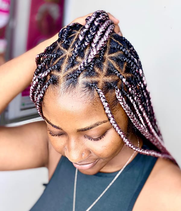 Triangular Box Braids