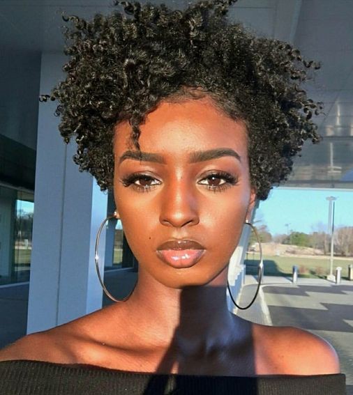 18 Short Natural Hairstyles for the Black Women - Curly Craze