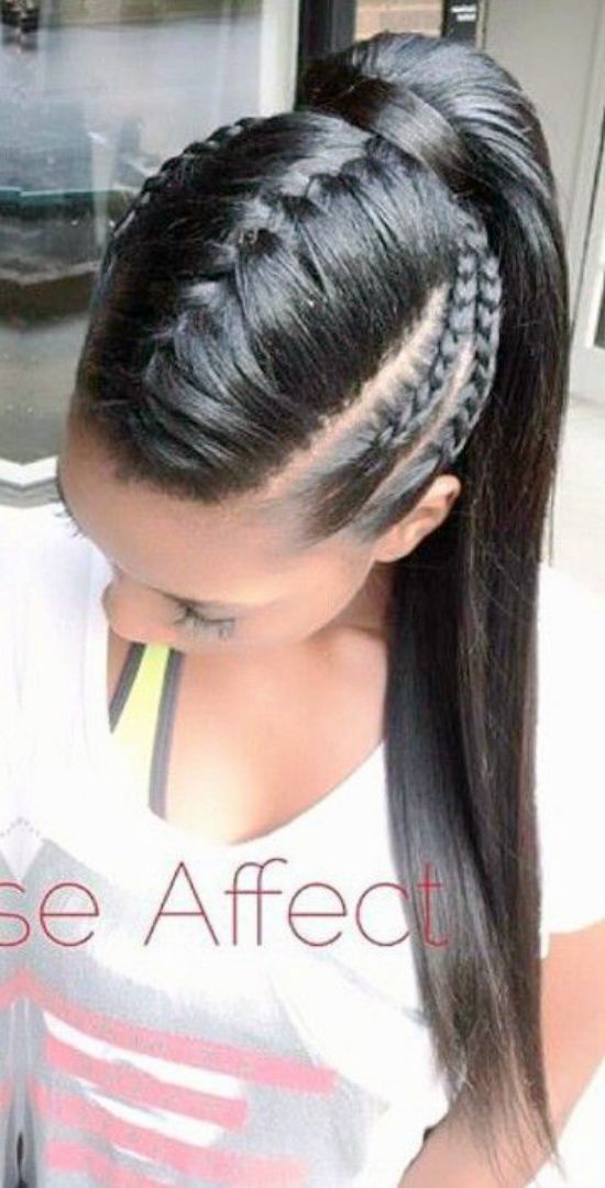 French-Braided-Ponytail