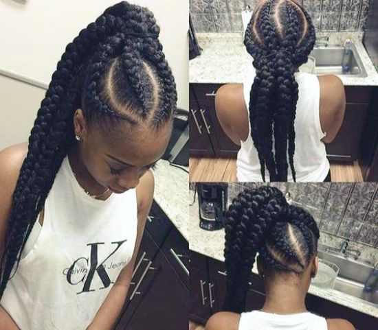 Giant Cornrows Braids