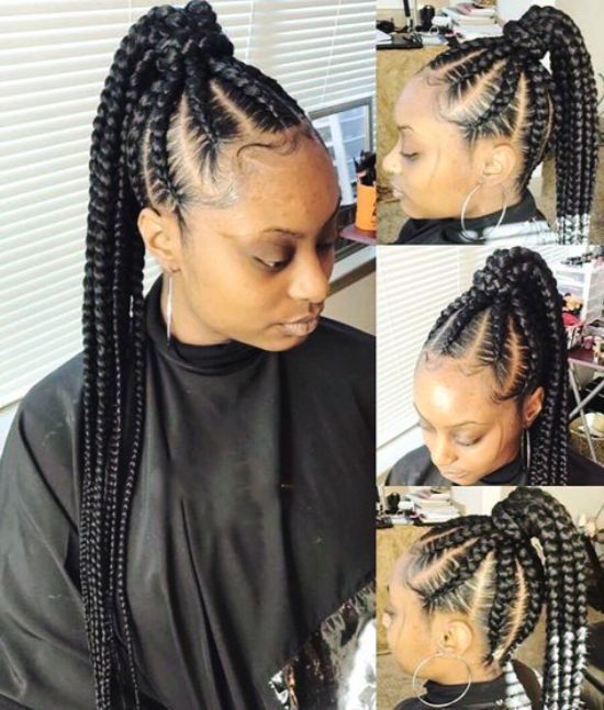 Giant Cornrows Braids