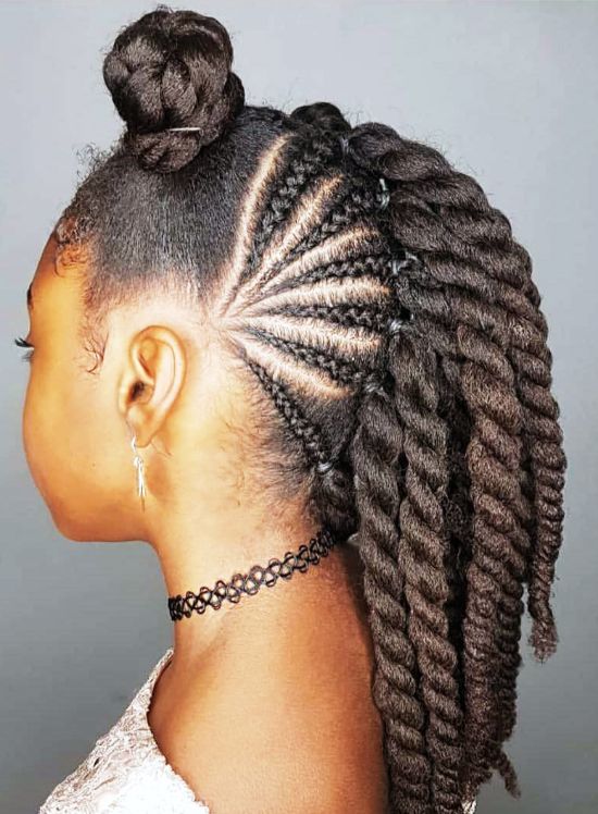 Braided Long Hairstyles for Black Kids