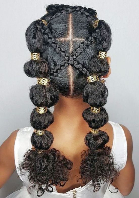 Braided Long Hairstyles for Black Kids