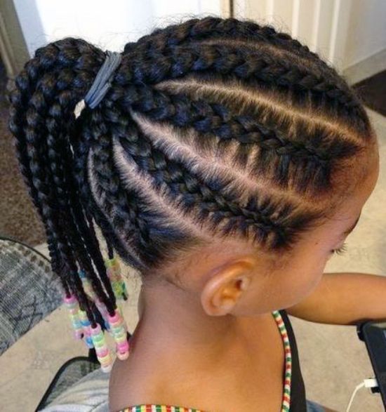 Braided Long Hairstyles for Black Kids