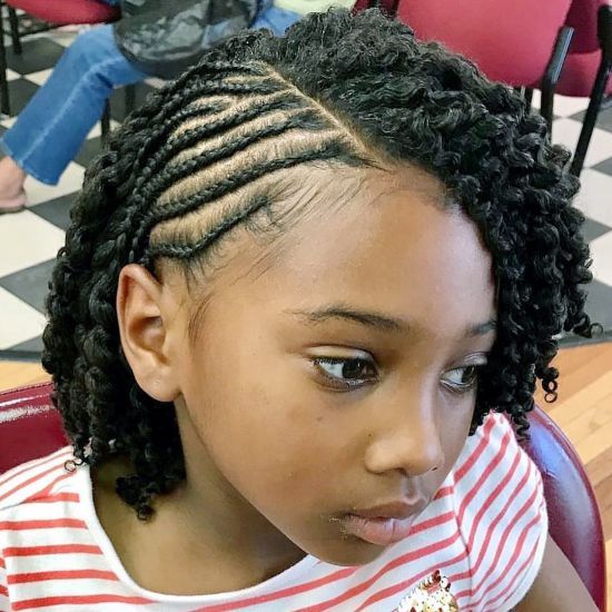 Side Cornrows Braids