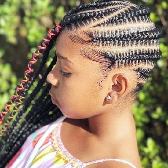 Side Cornrows Braids