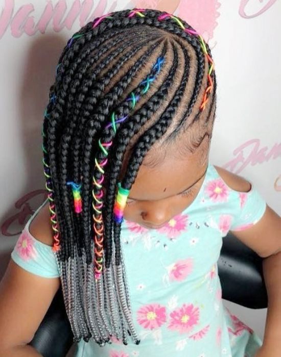 Side Cornrows Braids