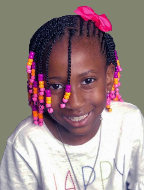 Braids with Colorful Beads